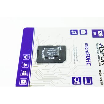  Карта памяти Aspor microSDHC 128GB Class10 UHS-3 + adapter 