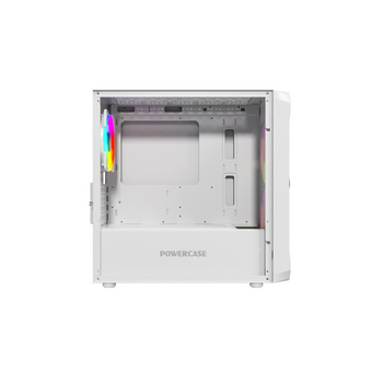  Корпус Powercase Mistral Micro A3W ARGB (CMMAW-A3), Tempered Glass, 2x 140mm ARGB PWM+1x 120mm ARGB PWM, белый, mATX 