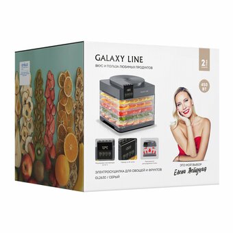  Сушилка для овощей и фруктов GALAXY LINE GL 2630 серый 