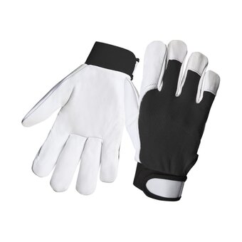  Перчатки кожаные Jeta Safety Winter Mechanic JLE305-9/L черный/белый 
