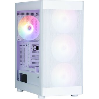  Корпус ZALMAN i4 TG, ATX, White, Front Mesh, Window, 4x3.5", 2x2.5", 1xUSB2.0, 2xUSB3.0, Front 3x140mm FRGB, Rear 1x140mm FRGB 