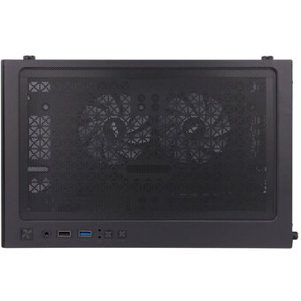  Корпус 1STPLAYER Miku Mi2-A Black (Mi2-A-BK-2F1R-1F1)/ mATX / 3x120mm LED fans 