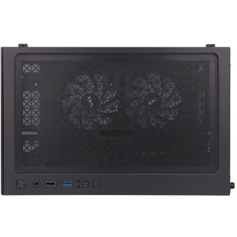  Корпус 1STPLAYER Miku Mi2-A Black (Mi2-A-BK-2F1R-1F1)/ mATX / 3x120mm LED fans 