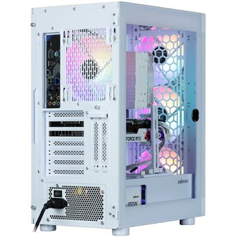  Корпус ZALMAN i4 TG, ATX, White, Front Mesh, Window, 4x3.5", 2x2.5", 1xUSB2.0, 2xUSB3.0, Front 3x140mm FRGB, Rear 1x140mm FRGB 