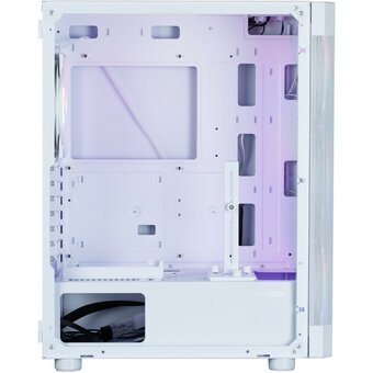  Корпус ZALMAN i4 TG, ATX, White, Front Mesh, Window, 4x3.5", 2x2.5", 1xUSB2.0, 2xUSB3.0, Front 3x140mm FRGB, Rear 1x140mm FRGB 