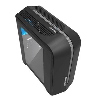  Корпус GameMax Centauri BG H601 mATX, black, w/o PSU, w/1xUSB3.0+1xUSB2.0+HD-Audio, w/1x12mm Blue Led fan 