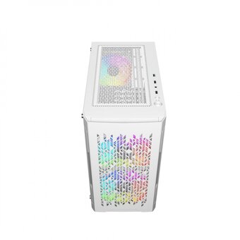  Корпус Powercase Mistral Micro D3W ARGB (CMMDW-A3), Tempered Glass, 2x 140mm ARGB PWM+1x 120mm ARGB PWM, белый, mATX 