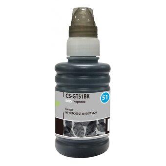  Чернила Cactus CS-GT51BK M0H57AE черный 100мл для DeskJet GT 5810/5820/5812/5822 