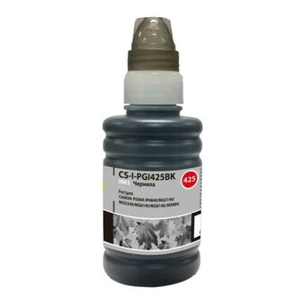  Чернила Cactus CS-I-PGI425BK черный пигментный 100мл для Canon Pixma iP4840/MG5140/5240/6140/8140/MX884 