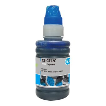  Чернила Cactus CS-GT52C M0H54AE голубой 100мл для HP DeskJet GT 5810/5820/5812/5822 