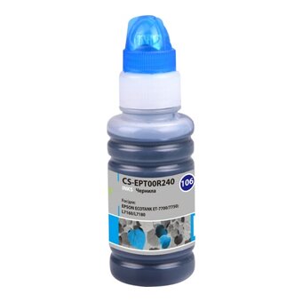  Чернила Cactus CS-EPT00R240 106C голубой 70мл для Epson L7160/L7180 