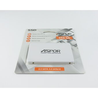  SSD Aspor 4656754799361 2.5" 256GB SATA3 (TLC, SM2259XT2, R/W 520/450MB/s, Plastic case) 