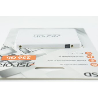  SSD Aspor 4656754799361 2.5" 256GB SATA3 (TLC, SM2259XT2, R/W 520/450MB/s, Plastic case) 