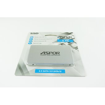  SSD Aspor 4656754799385 2.5" 1TB SATA3 (TLC, SM2259XT2, R/W 560/490MB/s, Metal case) 