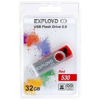  USB-флешка EXPLOYD 32GB 530 красный 