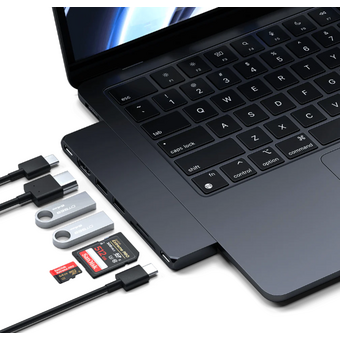  Адаптер Satechi ST-HUCPHSD USB-C Pro Hub Slim Adapter Midnight Black 