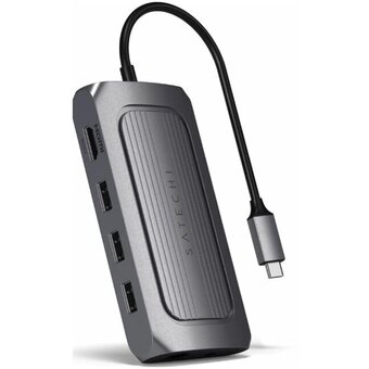  Адаптер Satechi ST-U4MA3M USB4 Multiport Adapter with 8K HDMI Space Gray 