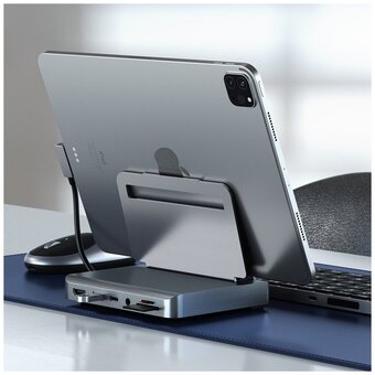  Хаб-подставка Satechi Aluminum Stand Hub for iPad Pro ST-TCSHIPM Space Gray 