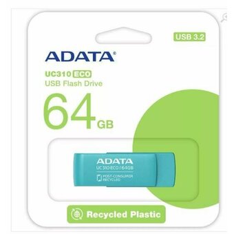  USB-флешка ADATA UC310E-64G-RGN USB3 64GB Green 