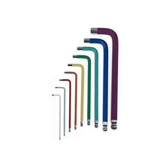  Набор ключей шестигранных NORGAU Colour N42CEL-009 (061001809) удлиненных , 9шт. 