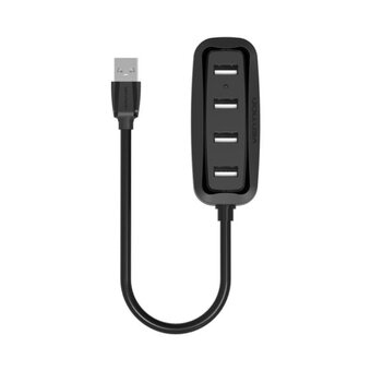  Концентратор Vention VAS-J43-B015 USB 2.0 на 4 порта черный 