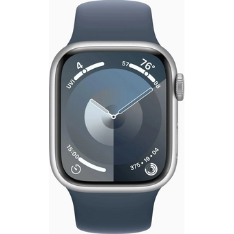  Смарт-часы Apple Watch Series 9 A2978 (MR903LL/A) 1мм OLED корп.серебристый Sport Band разм.брасл. S 