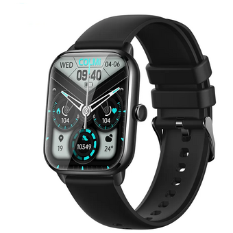  Smart-часы Colmi C61 Black Middle Frame Black Silicone Strap 