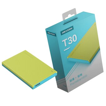  Внешний HDD Hikvision T30 Green (HS-EHDD-T30(STD)/2T/Green/OD) 2.5" 2TB USB 3.0, 5400rpm, LED indicator, Windows , Mac OS, Linux, RTL (057833) 