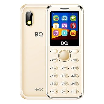  Мобильный телефон BQ 1411 Nano золотистый (без ЗУ) 