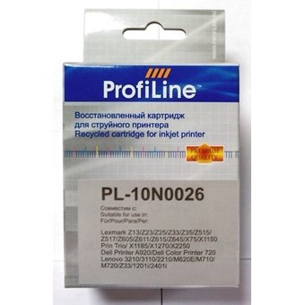  Картридж Profiline PL-10N0026 для принтеров Lexmark Z13/23e/33 Color водн ProfiLine 