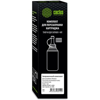  Тонер Cactus CS-RK-TL-420X black (флакон 200гр. (в компл.чип) Pantum P3010/M6700/M6800/P3300/M7100) 