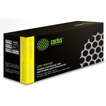  Картридж лазерный Cactus CSP-W2072X 117X желтый 1300стр для HP Color Laser 150a/150nw/178nw MFP/179fnw MFP 