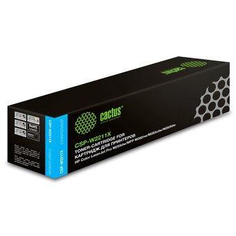 Картридж лазерный Cactus CSP-W2211X 207X голубой 2450стр для HP M255/MFP M282/M283 