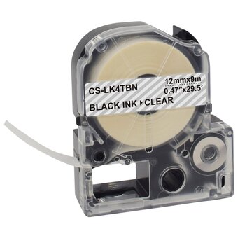  Картридж ленточный Cactus CS-LK4TBN черный для Epson LW300/LW400/LW700/LW600P/LW1000P/K400/Z700/Z900 