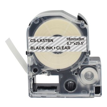  Картридж ленточный Cactus CS-LK5TBN черный для Epson LW400/LW700/LW600P/LW1000P/K400/Z700/Z900 