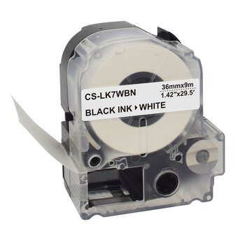  Картридж ленточный Cactus CS-LK7WBN черный для Epson LW1000P/Z700/Z900 