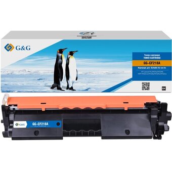  Картридж лазерный G&G GG-CF218A CF218A черный 1400стр для HP LJ Pro M104a/M104W/MFP M132snw/M132fp/M132fw/M132nw 