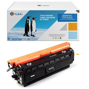  Картридж лазерный G&G GG-CF360X черный 12500стр для HP CLJ M553N/M553DN/M553X/M577C/M577Z/M577F/M577DN 