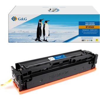  Картридж лазерный G&G GG-CF542X желтый 2500стр для HP CLJ M254dw/M254nw/M281FDN/M281FDW/M280NW 