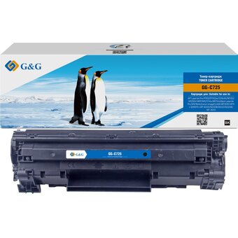  Картридж лазерный G&G GG-C725 черный 1600стр для Canon imageCLASS MF3010 MFP/LBP-6000/6000B/6020/6020B/MF-3010, LJ P1102/1102w Pro M1130/1212 HP 