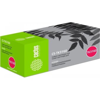  Картридж лазерный Cactus CS-TK3160 TK-3160 черный (12500стр.) для Kyocera Ecosys P3045dn/P3050dn/P3055dn/P3060dn 