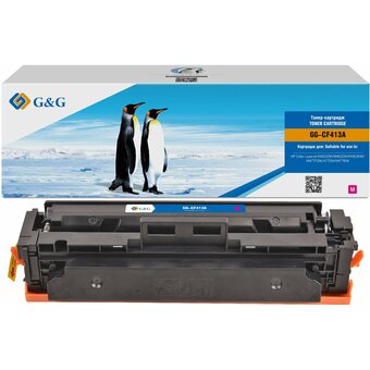  Картридж лазерный G&G GG-CF413A пурпурный 2300стр для HP LJ M452DW/DN/NW M477FDW/M477FDN/M477FNW 
