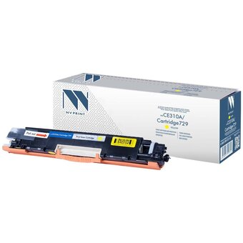  Картридж NVPrint CE312A/Canon 729 (NV-CE312A/729Y) Yellow для HP LaserJet Color Pro 100 M175a/M175nw/CP1025/CP1025nw/LBP7010C/LBP7018С (1000k) 