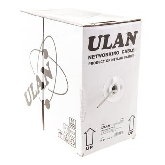  Кабель Netlan UEC-UU004-5E-PVC-GY U/UTP 4 пары категория 5e внутренний PVC серый 305м 