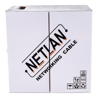  Кабель Netlan EC-UU004-5E-PVC-GY U/UTP 4 пары категория 5e внутренний PVC серый 305м 