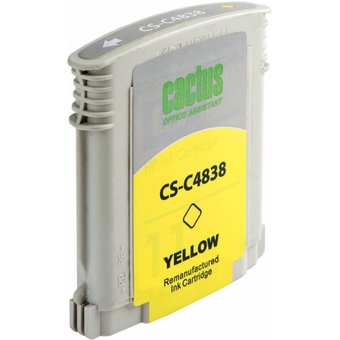  Картридж струйный Cactus CS-C4838 желтый для №11 HP 2000/2500/1000/1100/1200 (29ml) 