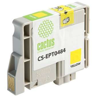  Картридж струйный Cactus CS-EPT0484 желтый для Epson Stylus Photo R200/R220 (14,4ml) 