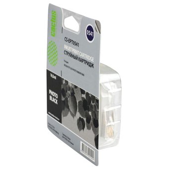  Картридж струйный Cactus CS-EPT0541 черный для Epson Stylus Photo R800/ R1800 (16,2ml) 
