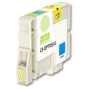  Картридж струйный Cactus CS-EPT0552 голубой для Epson Stylus RX520/Stylus Photo R240 (10ml) 