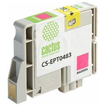  Картридж струйный Cactus CS-EPT0483 пурпурный для Epson Stylus Photo R200/ R220/ R300 (14,4ml) 
